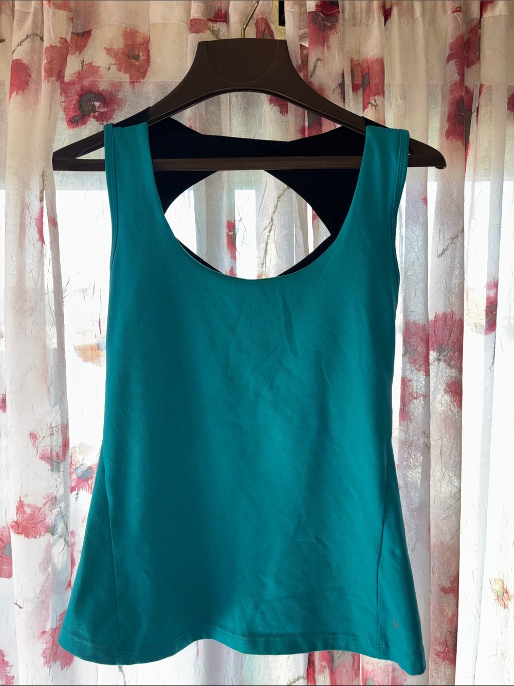 Fila Teal Tank Top with Black Back Detail